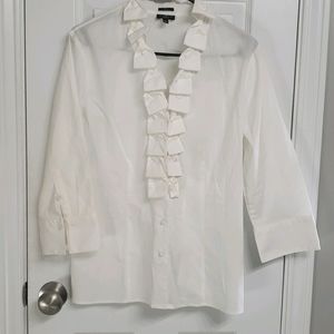White dress blouse sz 10